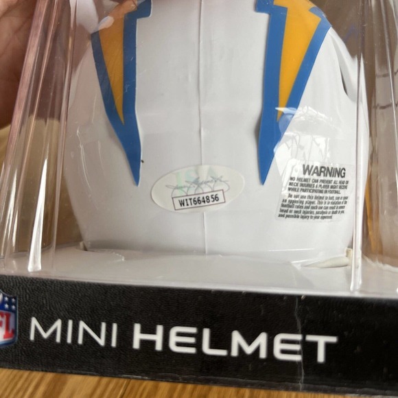 nfl autographed mini helmets speed chargers Asante Samuels Jr jsa certified - Picture 3 of 7